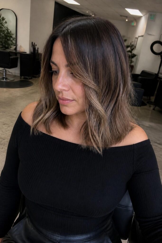Classic mushroom brown balayage