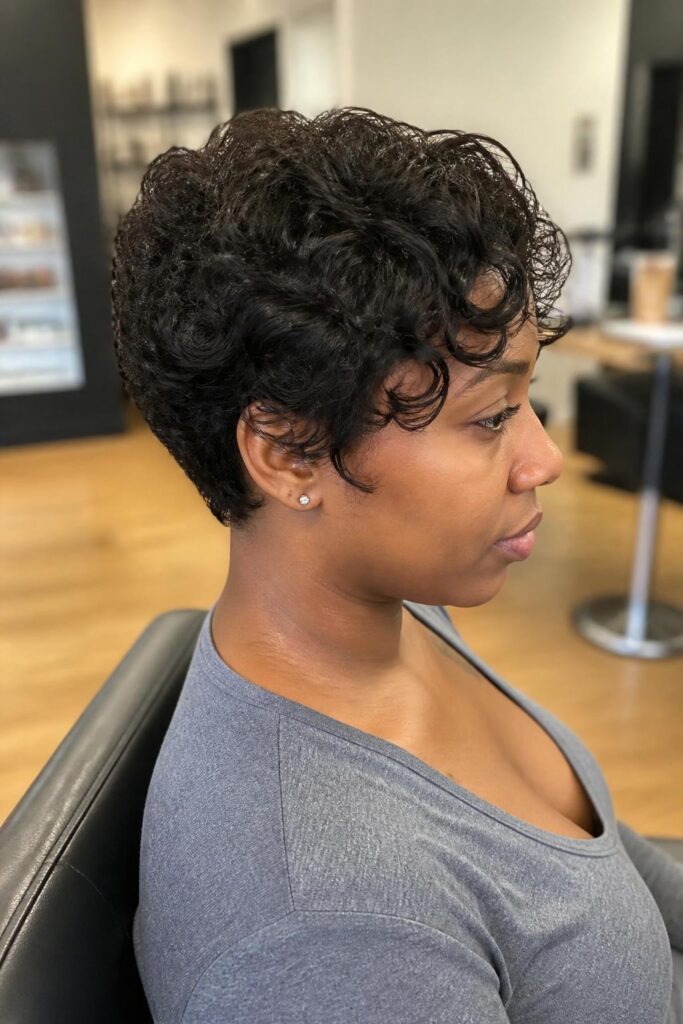 Curly relaxed crop