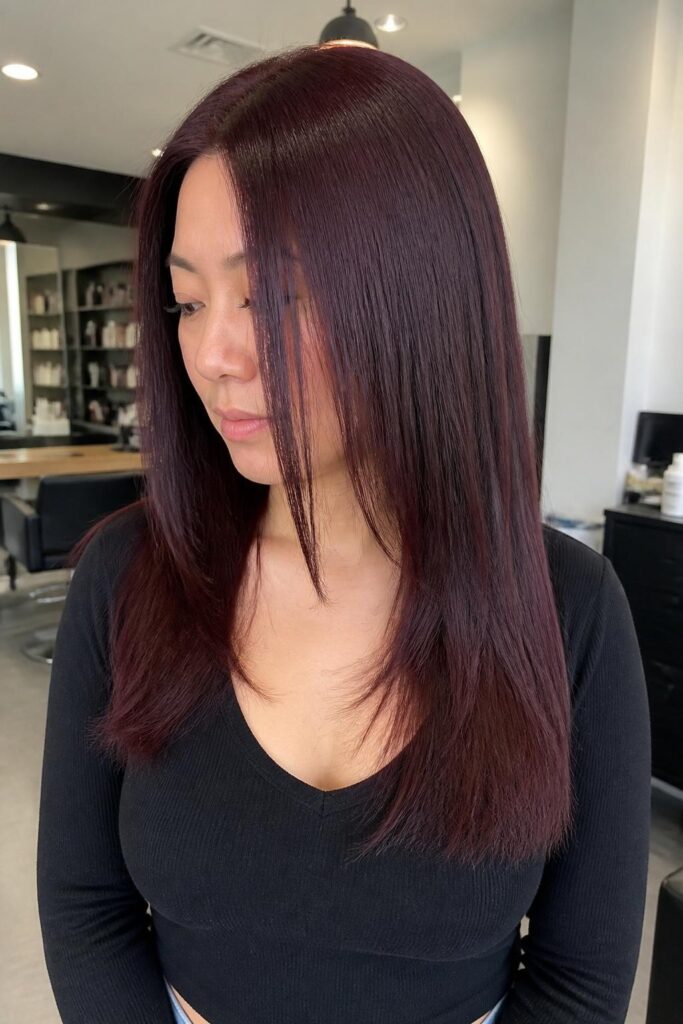 Dark cherry coke with violet undertones