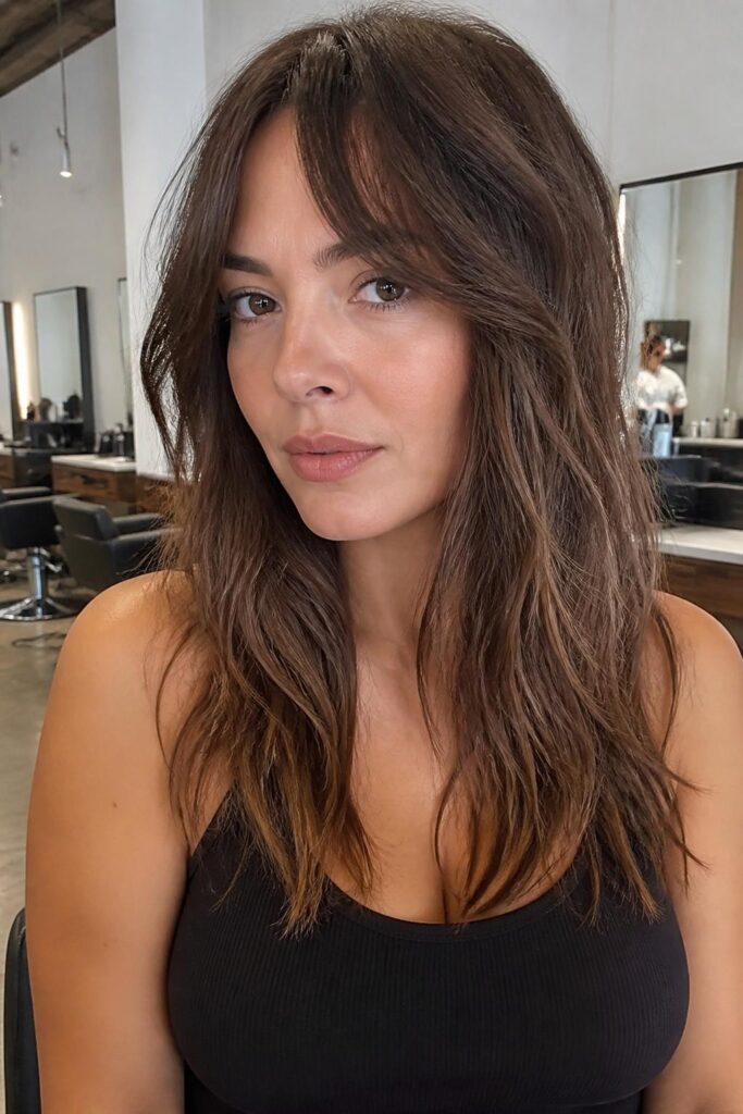 Diamond face long shag with face framing layers 683x1024 1