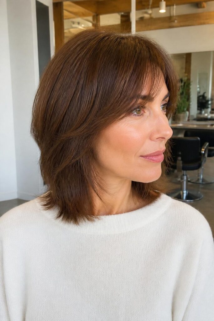 Feathered bangs with a layered lob 683x1024 1