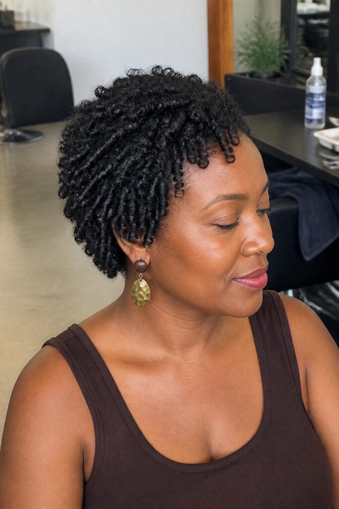 Finger coils for defined ringlets