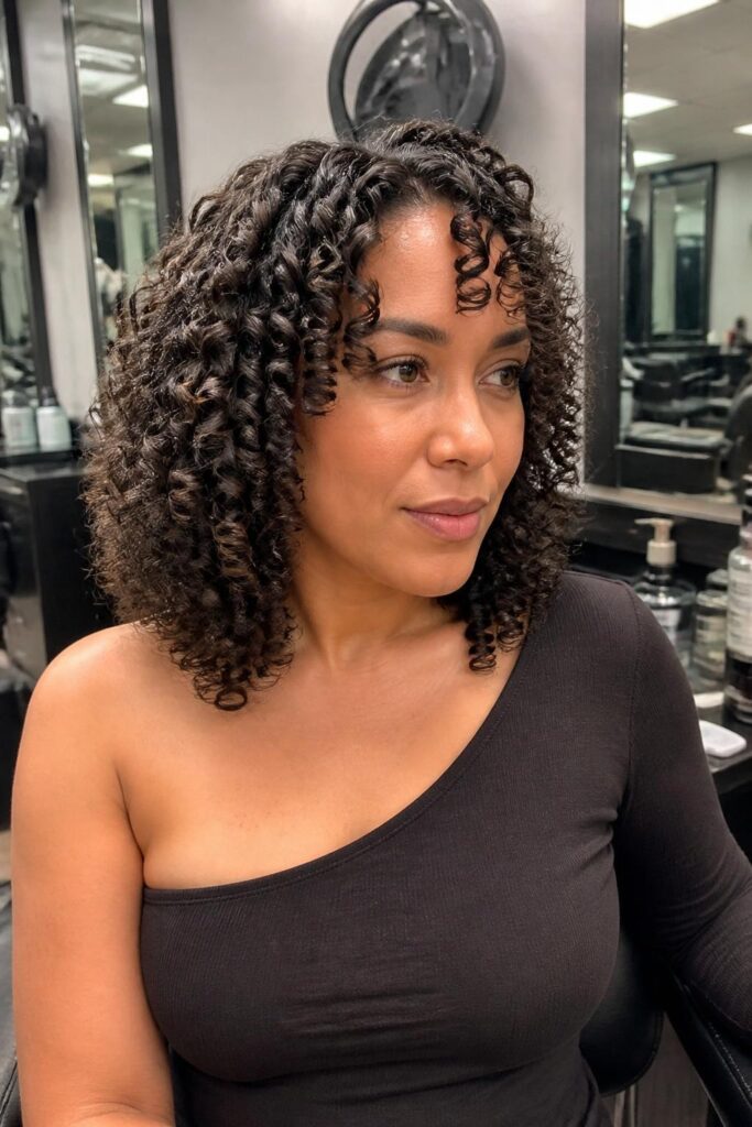Finger coils for defined waves