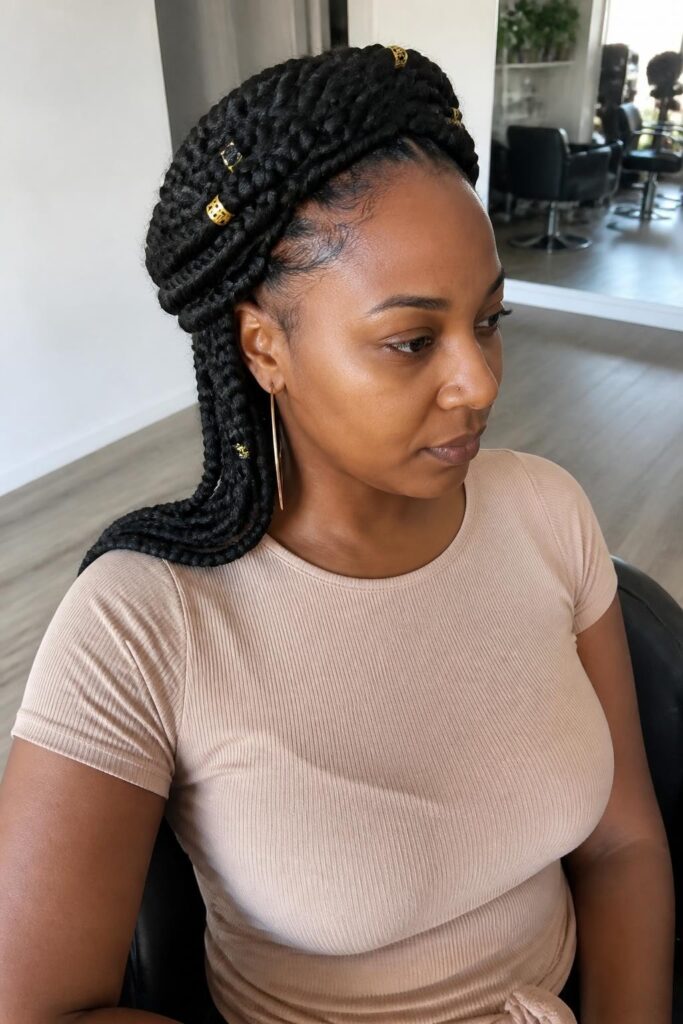 Goddess braids