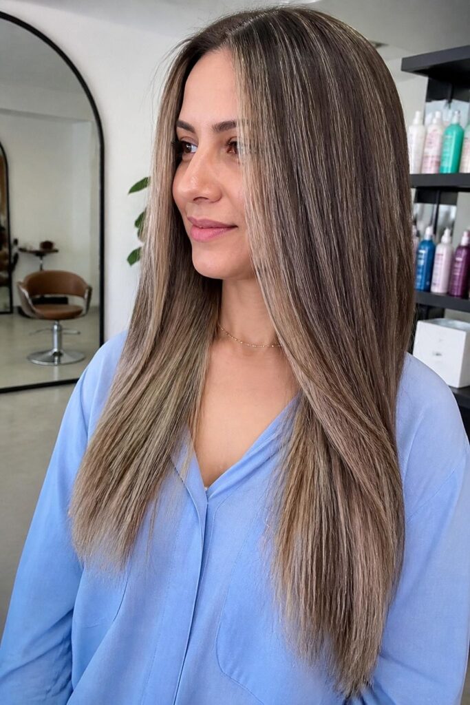 Mushroom brown with pearl highlights