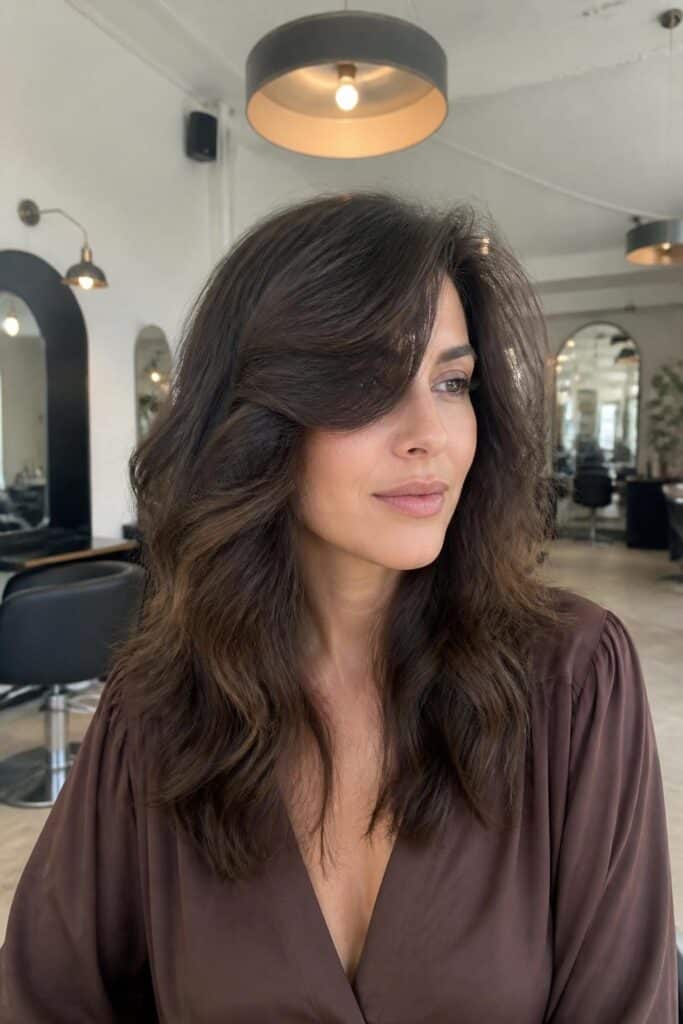 Oblong face shag with side part and soft waves 683x1024 1