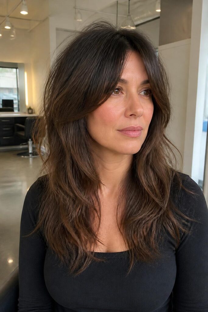 Pear face shaggy long cut with volume at crown 683x1024 1