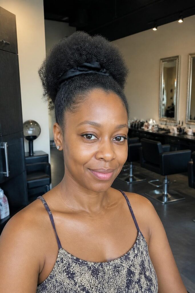 Pineapple updo for sleep
