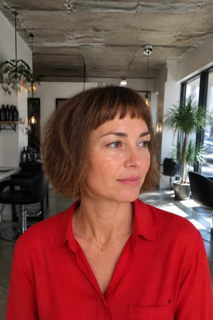 Pixie bangs with a neck length bob 683x1024 1