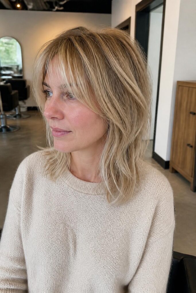 Shaggy hush cut for thin hair