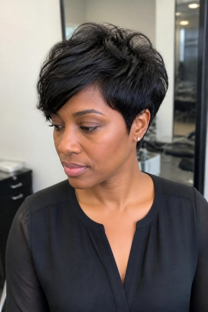 Short layered cut