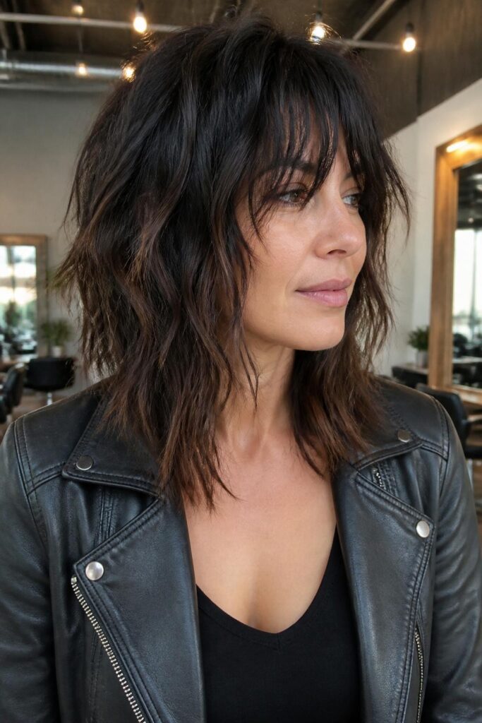 Shoulder-length shag
