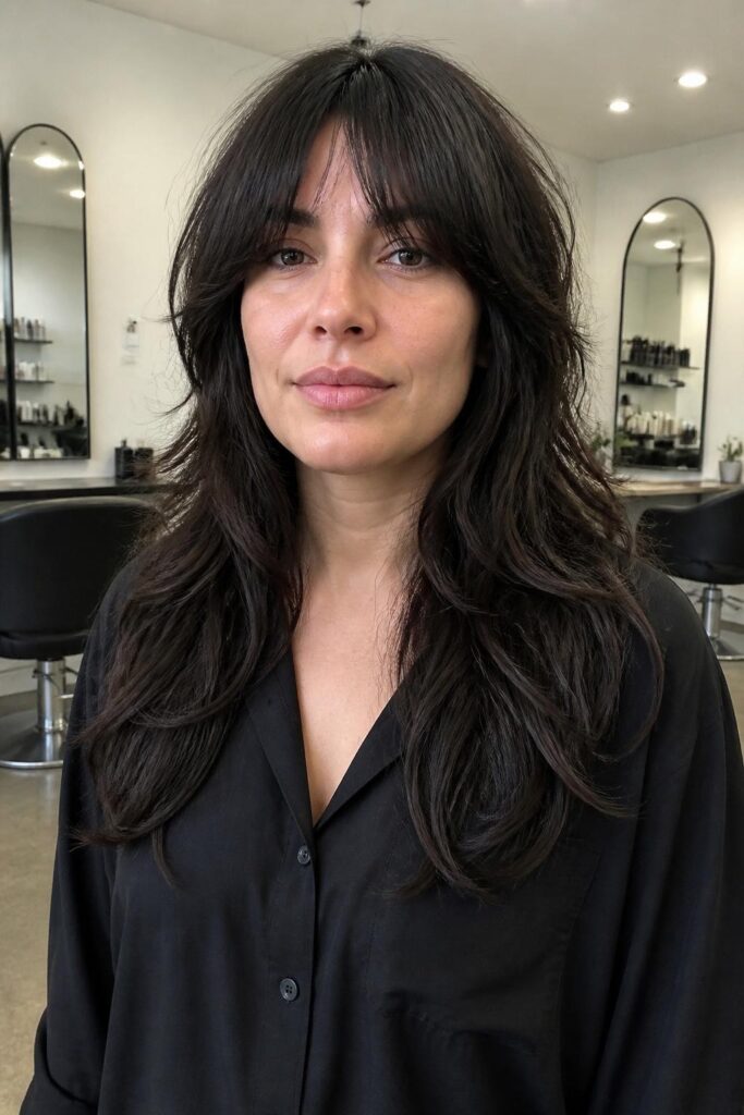 Square face shaggy long cut with soft waves 683x1024 1