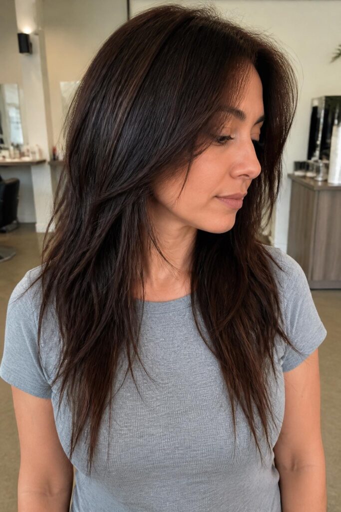 Textured layers with a razor cut