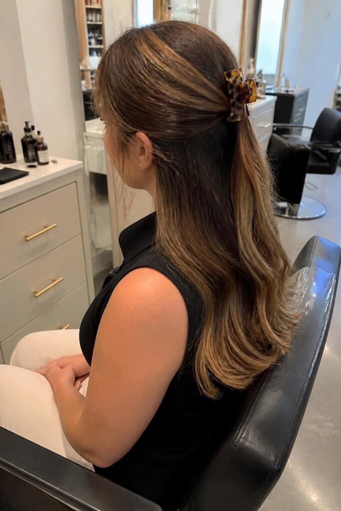 The half-up half-down clip