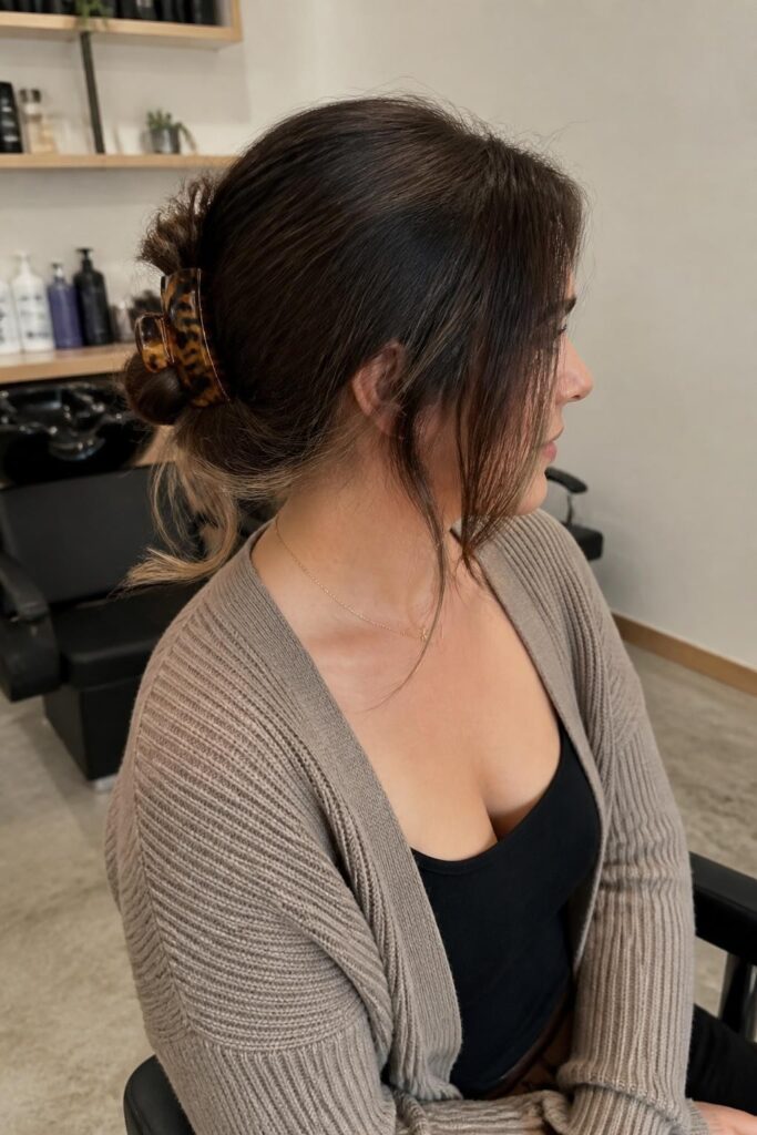 The low messy bun