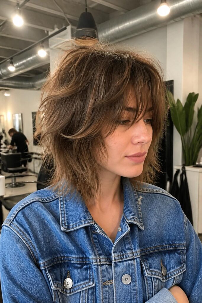 Tousled hush cut with volume