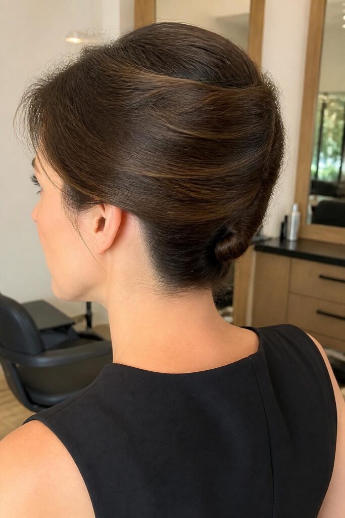 Tucked french twist