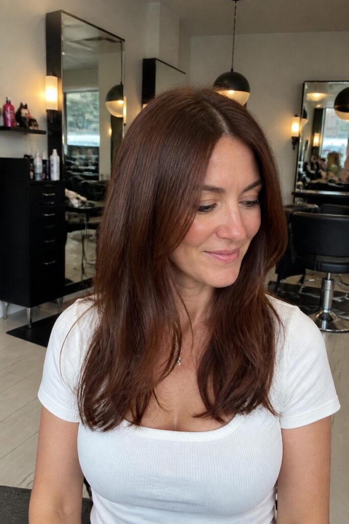 Warm chestnut brown