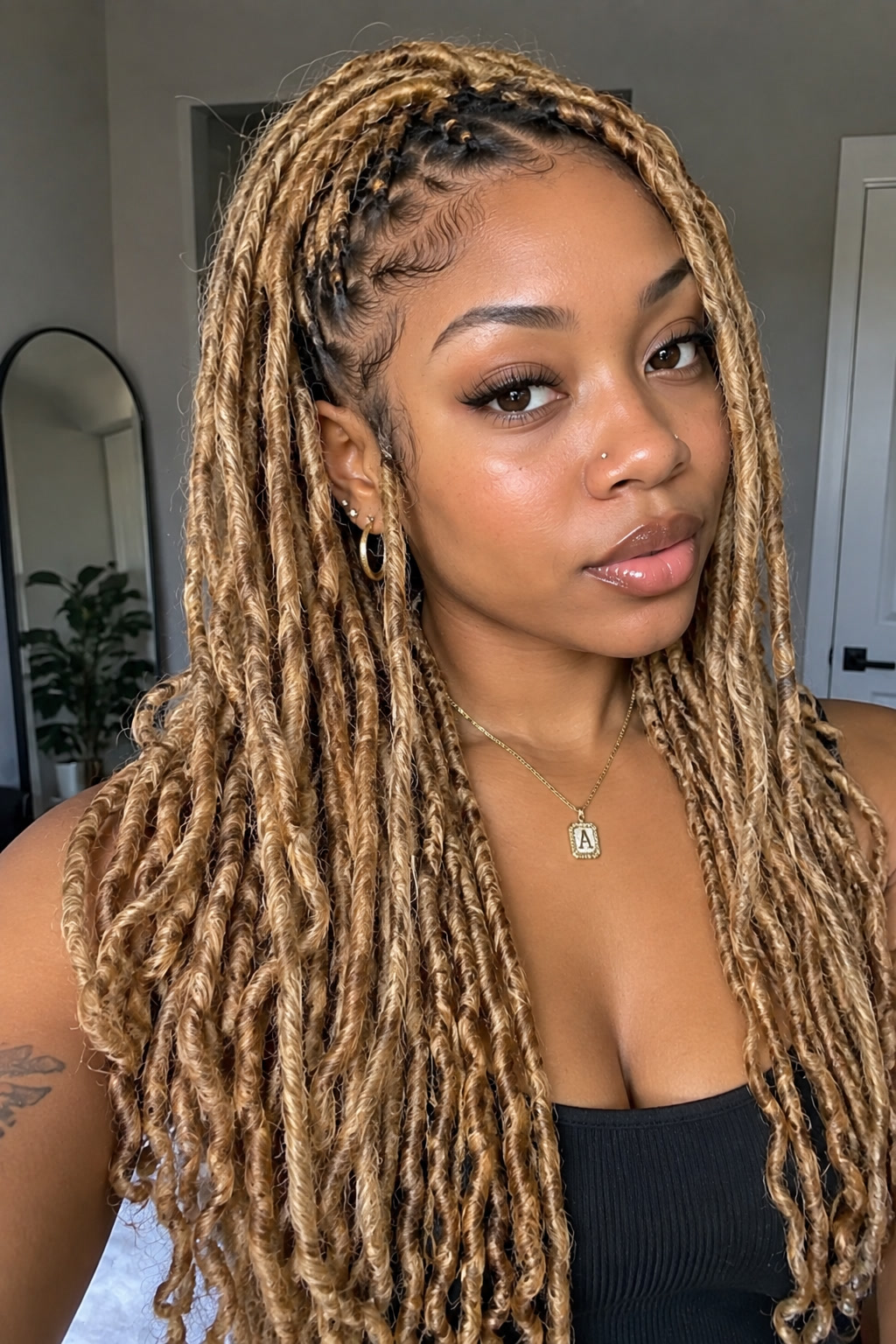 5. Honey blonde locs