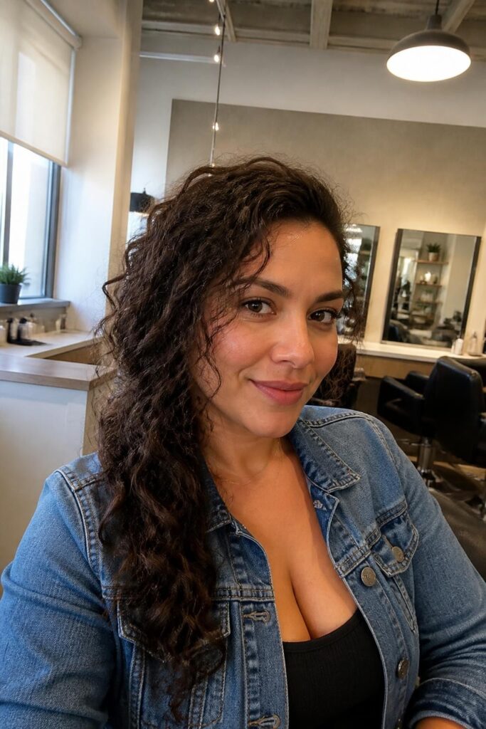 11. The curly side braid