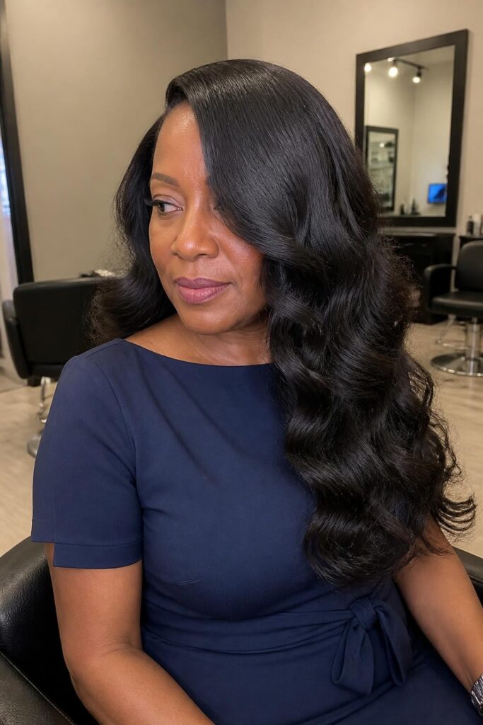 12. Deep side part with flowing waves