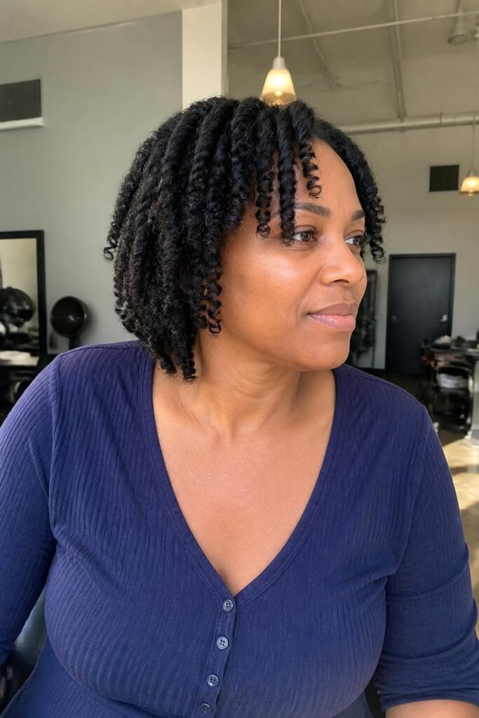 12. Flat twist out