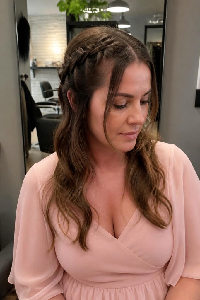 12. Waterfall braid pigtails
