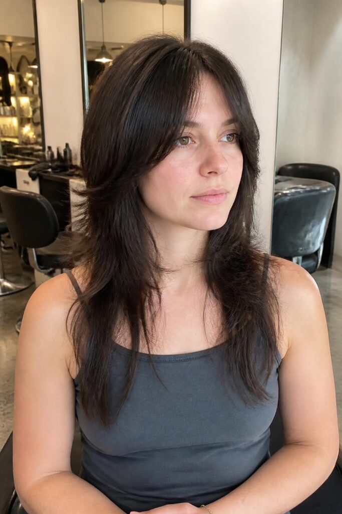 12. Wolfcut with face framing layers