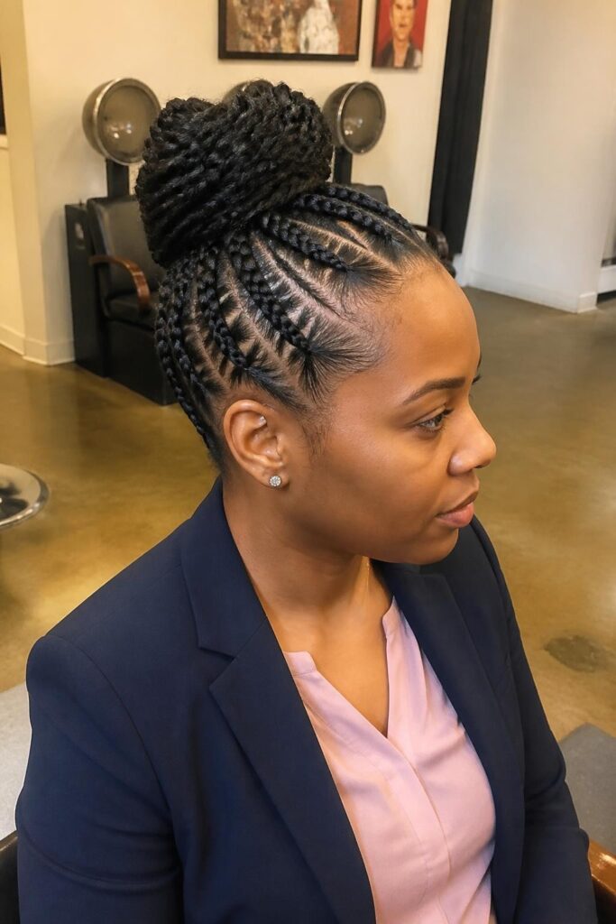 13. Braided bun