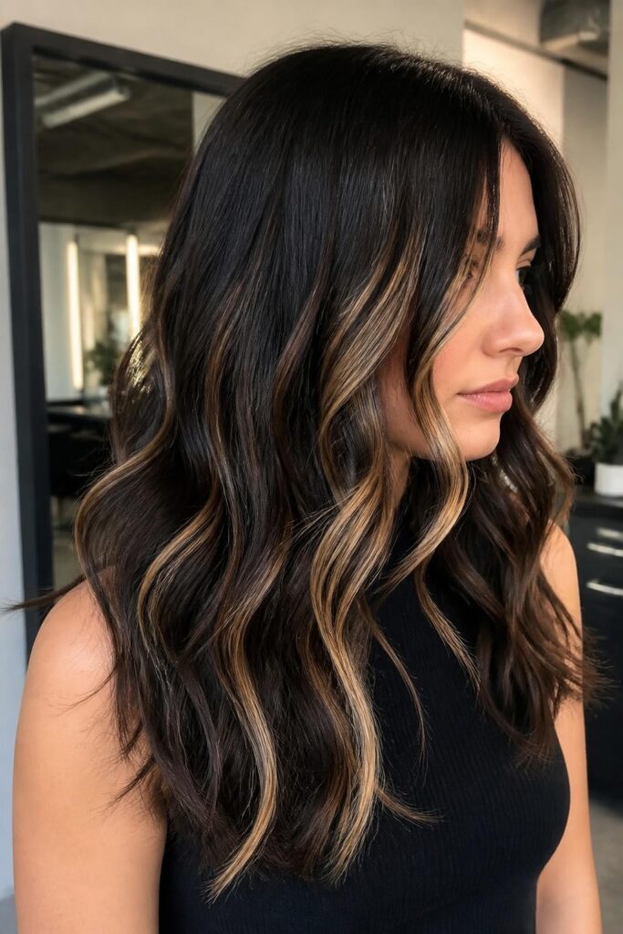 13. Champagne blonde streaks