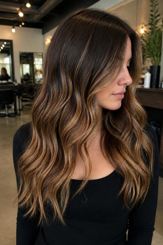 13. Dark chocolate balayage