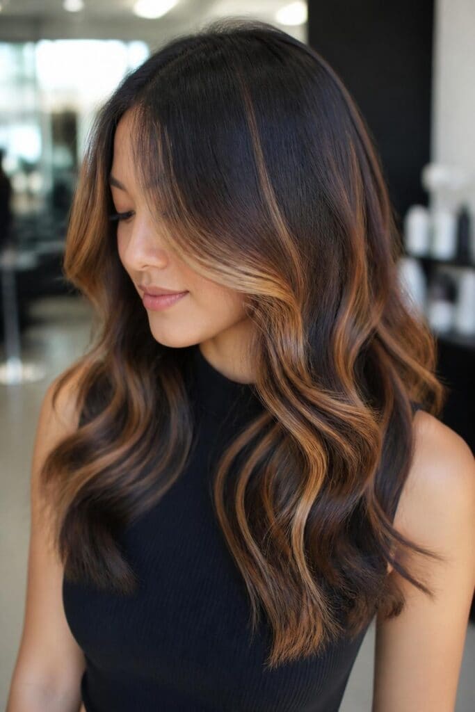 Golden Hour Glow hair color