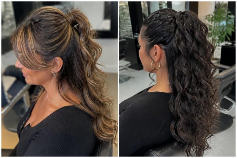 15 easy half pony hairstyles with curls for busy women