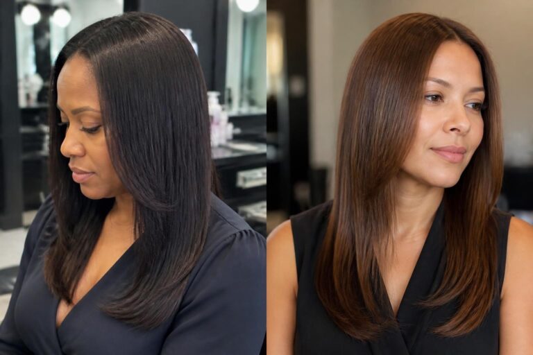 15 elegant straight hairstyles for wedding guests