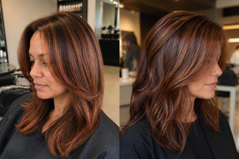 15 subtle auburn hair with highlights for a natural glow