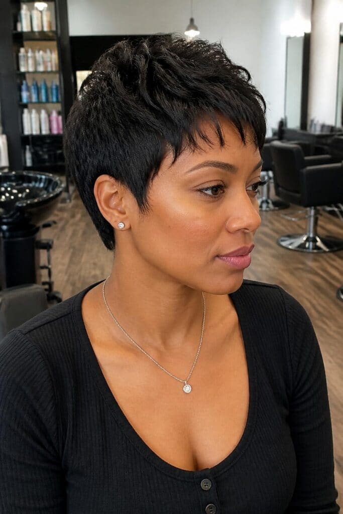 Textured Pixie Crop hairstyle