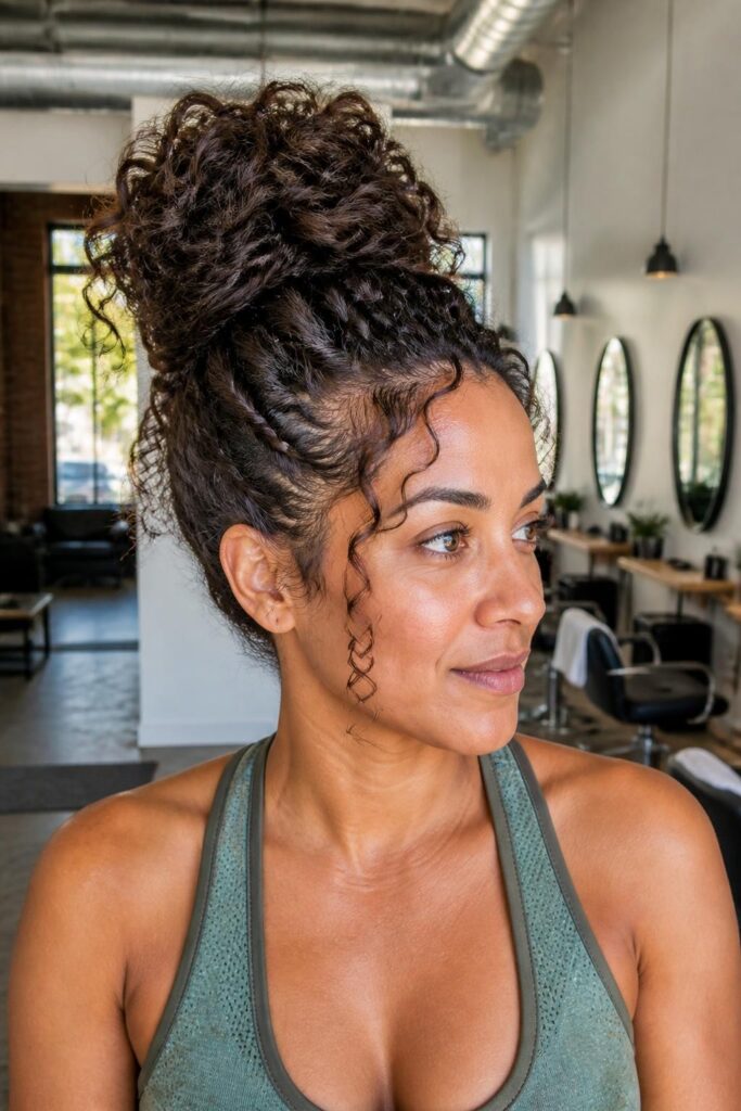 3. Braided top knot