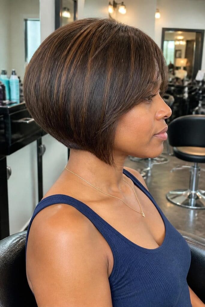 Rounded A-Line Bob hairstyle
