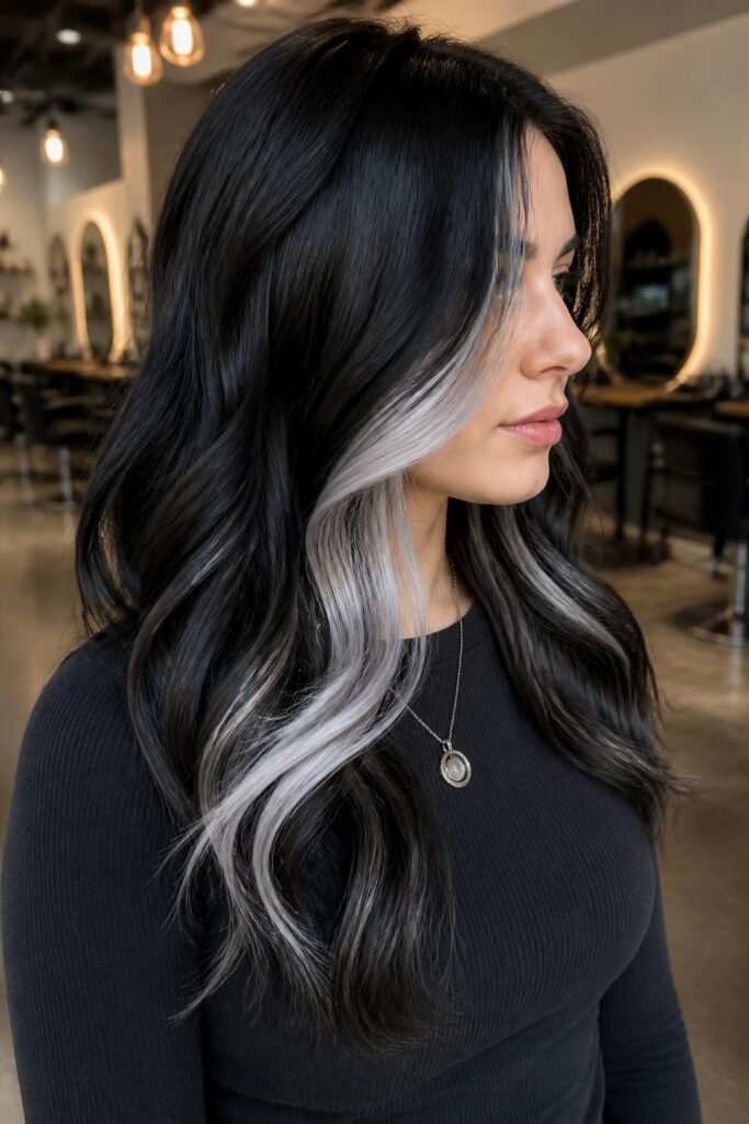 4. Icy platinum peek