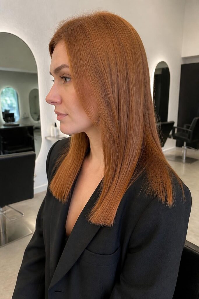 5. Solid golden copper brown