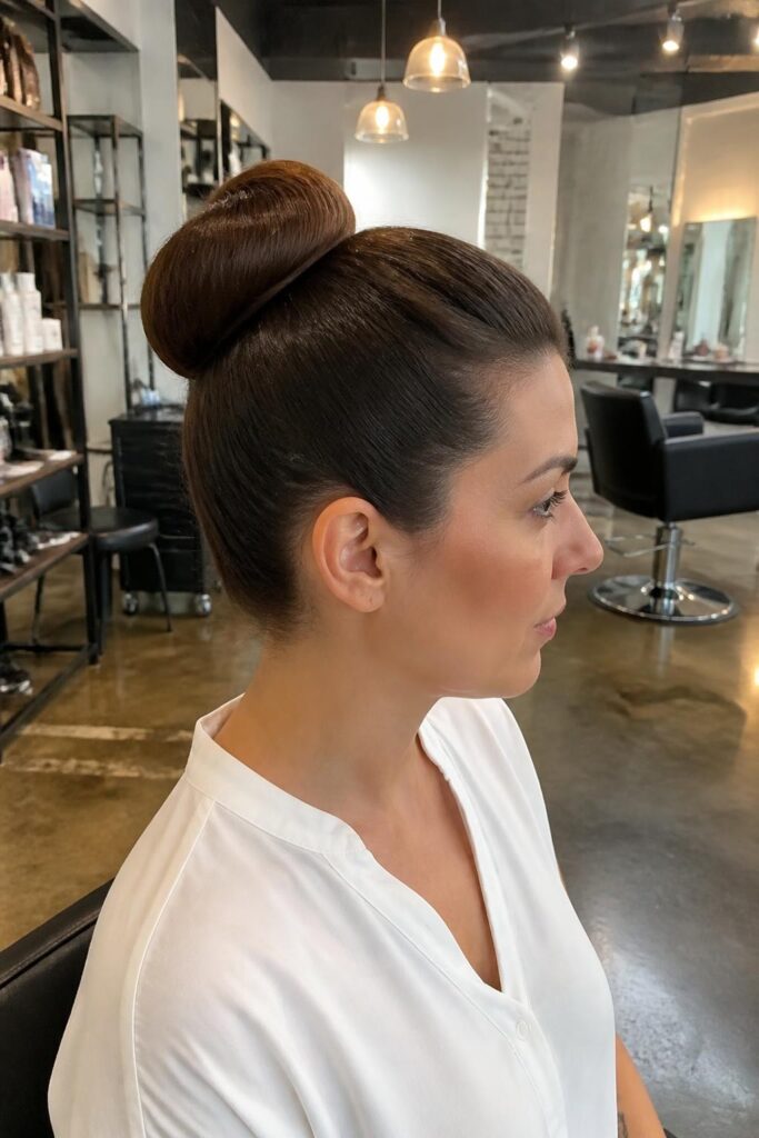 6. Classic ballerina bun