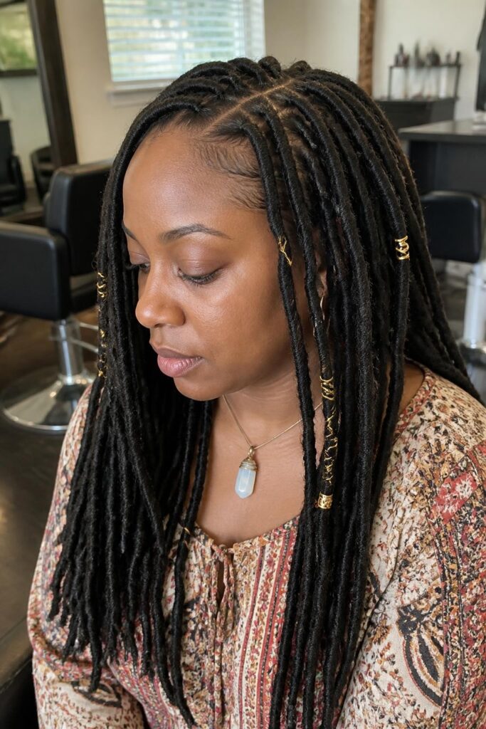 6. Faux locs