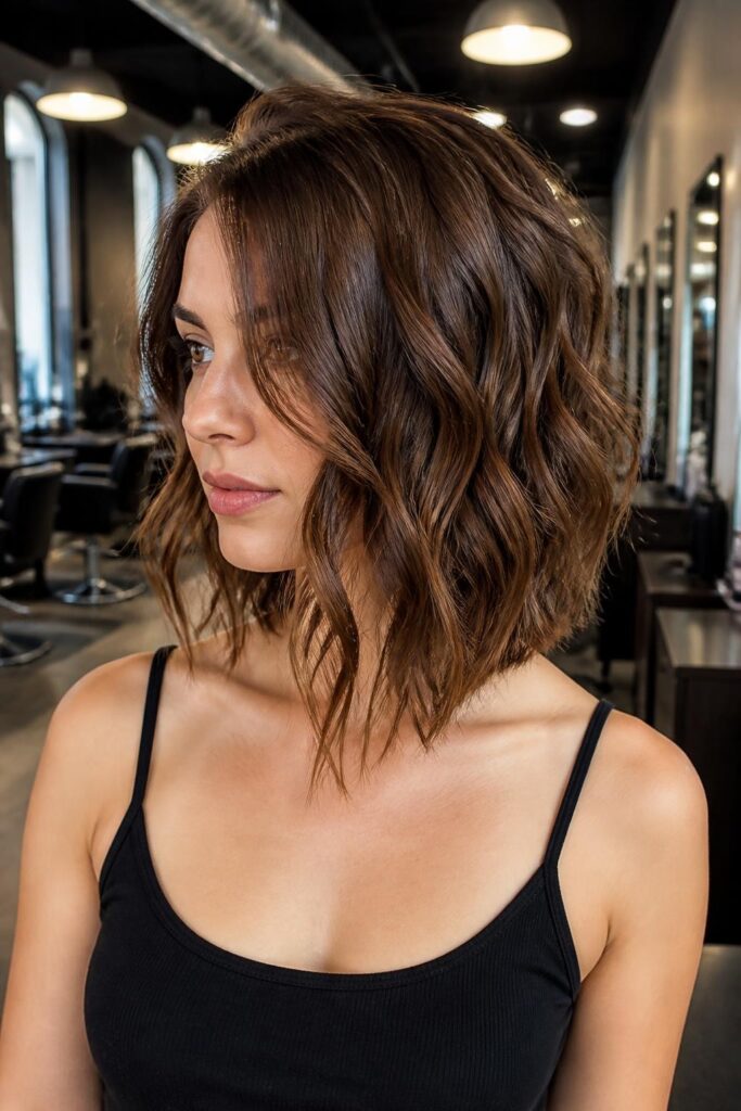7. Asymmetrical lob for modern edge