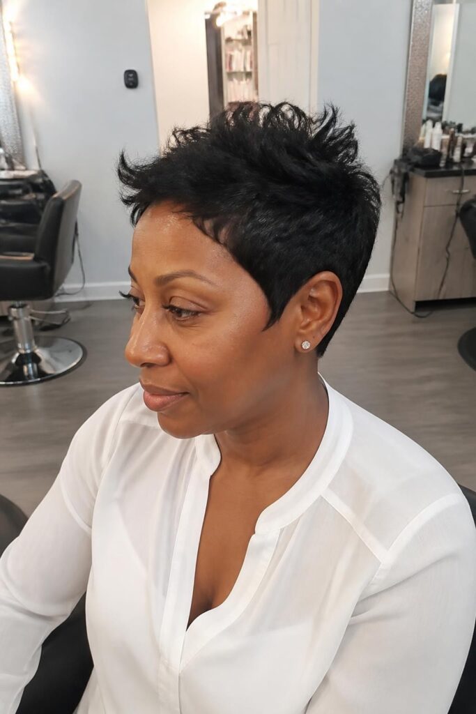 7. Pixie cut with texture