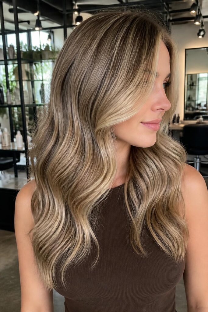 8. Mushroom brown lowlights for cool tones