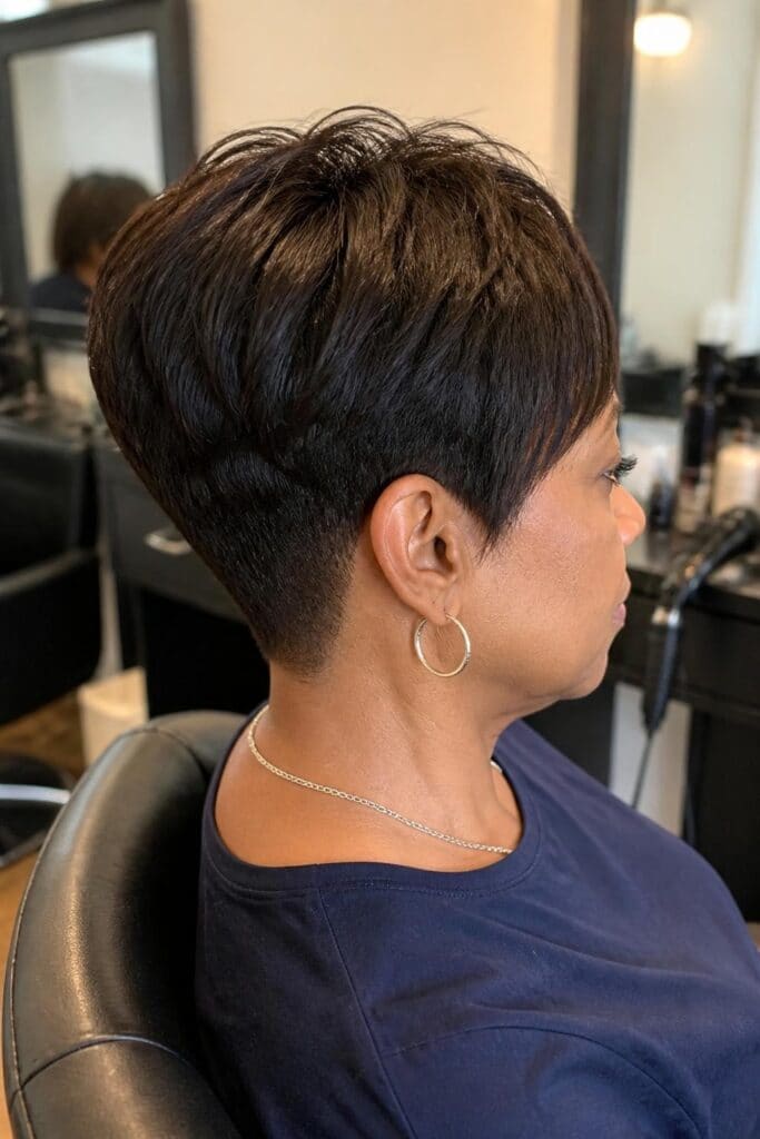 Tapered Nape Cut hairstyle