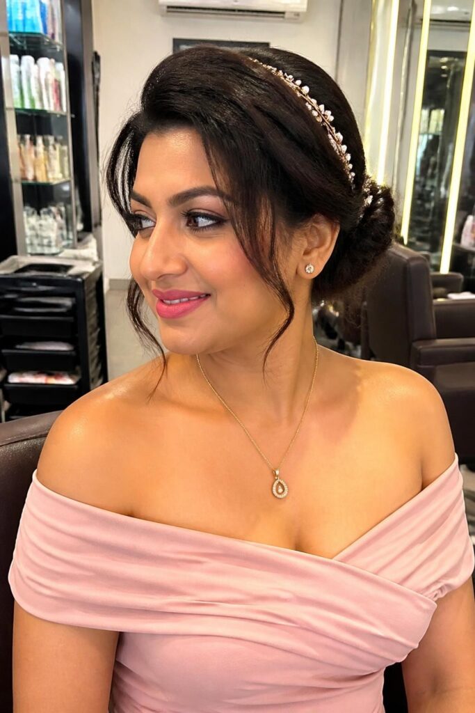 Accessorized updo