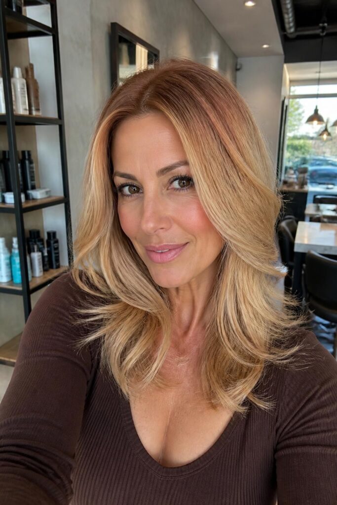Blended root melt blonde