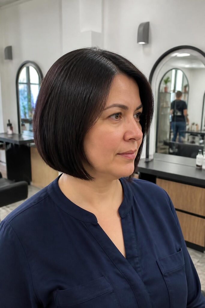 Blunt bob with subtle layers